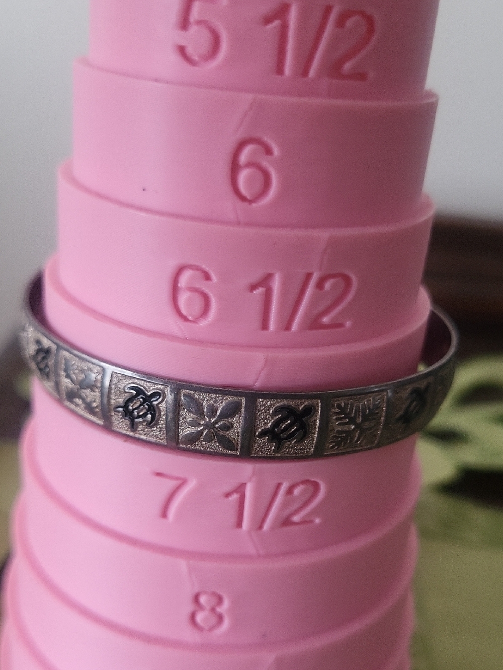 Sterling Silver Hawaiian Floral Cuff Bracelet